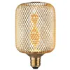 Image de Metallic Glow Standard 230 V Ampoules LED Zyl E27 Helix 130lm 3,5W 1800K Laiton