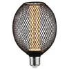 Image de Metallic Glow Standard 230 V Globe LED E27 Spiral 200lm 4,2W 1800K Noir