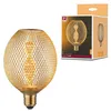 Image de Metallic Glow Standard 230 V Globe LED E27 Helix 130lm 3,5W 1800K Laiton
