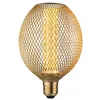 Image de Metallic Glow Standard 230 V Globe LED E27 Spiral 200lm 4,2W 1800K Laiton