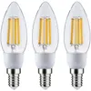 Image de Paulmann, Ampoule, Kerze Eco-Line Filament (E14, 525 lm, 3x)