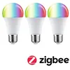 Image de Standard 230 V Smart Home Zigbee 3.0 Ampoule LED E27 3x1055lm 3x11W RGBW+ gradable Dépoli