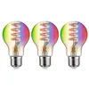 Image de Filament 230 V Smart Home Zigbee 3.0 Ampoule LED E27 3x470lm 3x6,3W RGBW+ gradable Doré