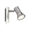 Image de Projecteur 1 source teja - nickel satiné - 10w - gu10 - 230v - sans source - dimmable