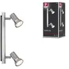 Image de Spotlight Teja GU10 230V max. 2x10W gradable Nickel satiné