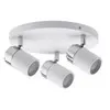 Image de Spotlight Zyli IP44 GU10 230V max. 3x10W gradable Blanc#Chrome