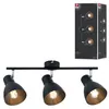 Image de Spotlight Davy E27 230V max. 3x20W gradable Noir