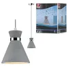 Image de Luminaire en suspension Verve IP44 E27 max. 20W Gris#Chrome gradable