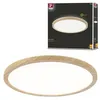 Image de Panneau LED Atria Shine Backlight IP44 rond 293mm 16W 1600lm 3000K Esthétique bois
