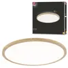 Image de Panneau LED Atria Shine Backlight IP44 rond 420mm 22W 2300lm 3000K Esthétique bois