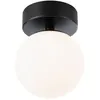 Image de Selection Bathroom Plafonnier LED Gove IP44 3000K 400lm 230V 5W Noir mat#Satiné