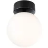Image de Selection Bathroom Plafonnier LED Gove IP44 3000K 900lm 230V 9W Noir mat#Satiné
