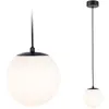 Image de Selection Bathroom Luminaire en suspension LED Gove IP44 3000K 900lm 9W Noir mat#Satiné