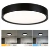 Image de Selection Bathroom Plafonnier LED Tega IP44 White Switch 1200lm 230V 22,5W Noir mat