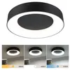 Image de Plafonnier LED Casca IP44 White Switch 2100lm 230V 23W Noir mat