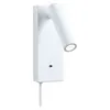 Image de Applique LED 3-Step-Dim Hulda USB C 3000K 130lm 230V 2,5W gradable Blanc dépoli