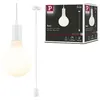 Image de Luminaire en suspension Ravi IP44 E27 max. 60W Blanc dépoli gradable