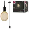 Image de Luminaire en suspension Ravi IP44 E27 max. 60W Noir mat gradable