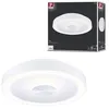 Image de Plafonnier LED Volea IP44 3000K 470lm / 1650lm 230V 3,5W / 13W gradable Blanc#Argent
