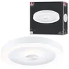 Image de Plafonnier LED Volea IP44 3000K 500lm / 2400lm 230V 4W / 18,5W gradable Blanc#Argent