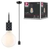 Image de Neordic Luminaire en suspension Tilla E27 max. 60W Noir gradable Métal