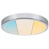 Image de Panneau LED Aviar IP44 rond 360mm 24W 2200lm White Switch Chrome