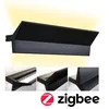 Image de Applique LED Smart Home Zigbee 3.0 Stine Tunable White 1400lm / 410lm 230V 13W gradable Noir mat