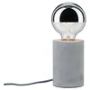 Image de Neordic Lampe à poser Mik E27 max. 20W Gris Béton