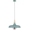 Image de Suspension neordic juna - 20w - e27 - 230v - vert satiné/cuivre - bois/métal - dimmable - sans ampoule