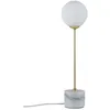 Image de Neordic Lampe à poser Moa G9 max. 10W Blanc#Doré mat Verre#Marbre#Métal