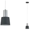 Image de Neordic Luminaire en suspension Haldar E14 max. 20W Gris foncé#Chrome mat gradable Métal
