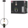 Image de Neordic Luminaire en suspension Tasja E27 max. 20W Noir#Cuivre gradable Métal