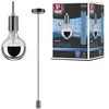 Image de Luminaire en suspension Larus IP44 E27 max. 60W Chrome noir gradable