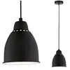 Image de Neordic Luminaire en suspension Hilla E27 max. 40W Noir gradable Métal