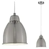 Image de Neordic Luminaire en suspension Hilla E27 max. 40W Acier brossé gradable Métal