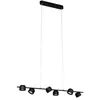 Image de Luminaire en suspension LED 3-Step-Dim Puric Pane 2700K 6x350lm 6x4,5W Noir gradable