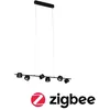 Image de Luminaire en suspension LED Smart Home Zigbee 3.0 Puric Pane 2700K 6x450lm 6x6W Noir gradable