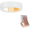 Image de Paulmann - Carpo / 79790 - Panneau LED rond - 1 x 10,2 W - Dimmable - Plafonnier blanc mat - En métal - 2300 K [Classe énergétique A++]