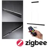 Image de Luminaire en suspension LED Smart Home Zigbee 3.0 Aptare 2700K gradable 1800lm / 1800lm 2x18W Noir brossé