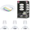 Image de Spot encastré LED Smart Home Zigbee 3.0 Base Coin Kit de base orientable rond 90mm 20° Coin 3x4,9W 3x420lm 230V gradable RGBW+ Blanc