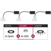 Image de Paulmann, Spot encastrable, Coin Choose Set de 3 pièces (Matières plastiques)