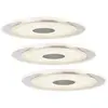 Image de Paulmann, Spot encastrable, Jeu de 3 lampes LED encastrées 18 W (Aluminium)