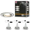Image de Spot encastré LED Nova Plus Kit de 3 orientable IP65 rond 93mm 30° GU10 3x7W 3x460lm 230V gradable 2700K Acier brossé