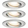 Image de Paulmann, Spot encastrable, Kit d'éclairage encastré Nova Plus (GU10, Aluminium, Zinc)