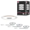 Image de Premium Spot encastré LED Whirl Kit de base rond 120mm 3x4,9W 3x180lm 230V gradable 3000K Alu tourné#Satiné