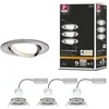 Image de Spot encastré LED Smart Home Zigbee 3.0 Nova Plus Coin Kit de base orientable rond 84mm 50° Coin 3x6W 3x470lm 230V gradable 2700K Acier brossé