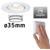 Image de Spot encastré LED Easy Dim Nova Mini Plus Coin Luminaire individuel orientable rond 66mm 15° Coin 4,2W 300lm 230V gradable 2700K Blanc dépoli