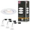 Image de Spot encastré LED Easy Dim Nova Mini Plus Coin Kit de base orientable rond 66mm 15° Coin 3x4,2W 3x300lm 230V gradable 2700K Blanc dépoli