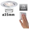 Image de Spot encastré LED Easy Dim Nova Mini Plus Coin Luminaire individuel orientable rond 66mm 15° Coin 4,2W 300lm 230V gradable 2700K Alu