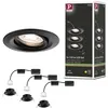 Image de Spot encastré LED Nova Mini Coin Kit de base orientable rond 66mm 15° Coin 3x4W 3x310lm 230V 2700K Noir mat